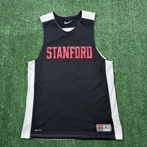 Stanford Cardinal Basketball Reversible Practice Jersey Black White Size L Men's